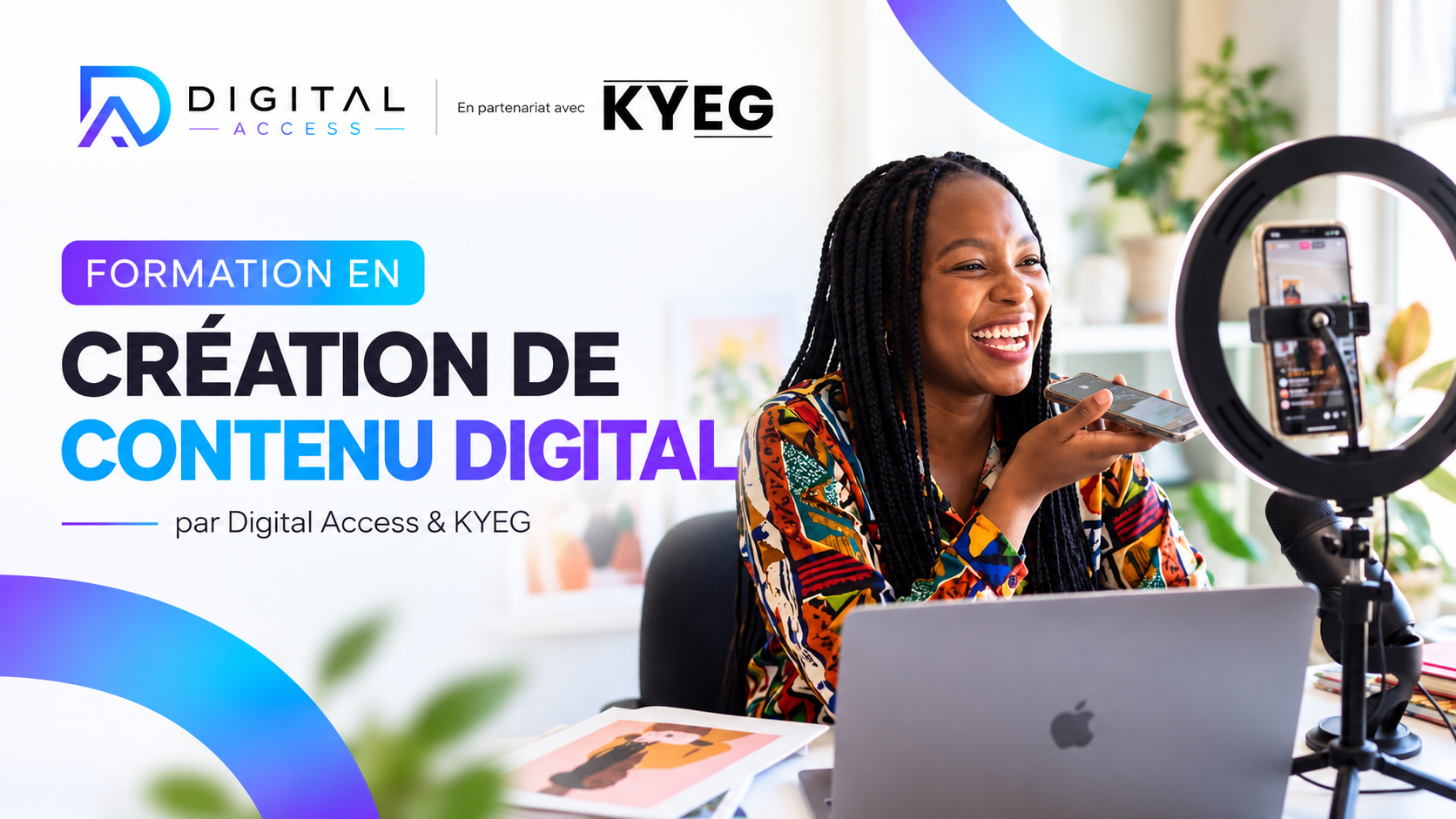Couverture de la formation Création de contenu digital